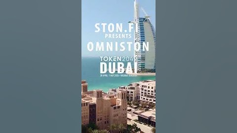 TOKEN2049 DUBAI Ston.fi presents Omniston 🔥