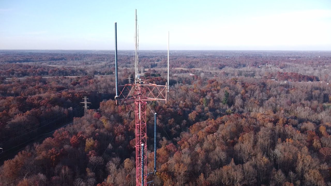 Commercial Radio Tower Drone Flight