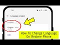 How to change language on realme phone