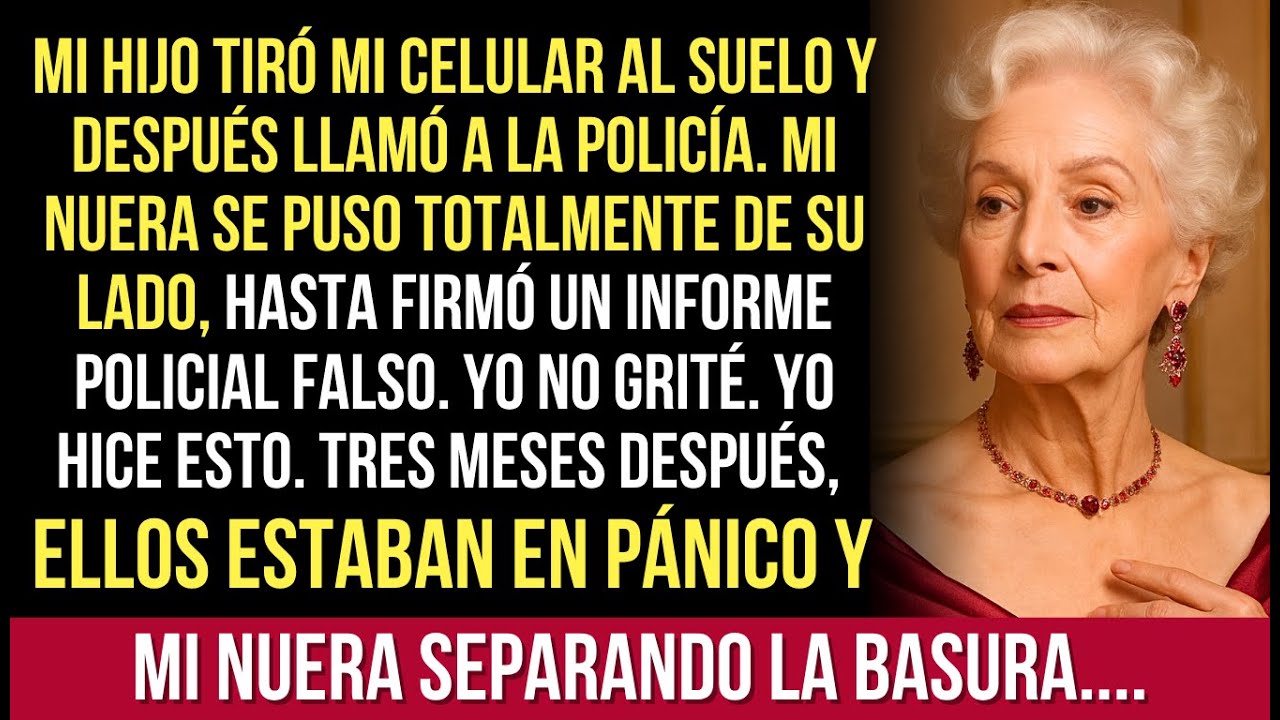En Mi Cumpleaños De 64 Años, Mi Hijo Rompió Mi Celular Y Llamó A La Policía Para Mí...