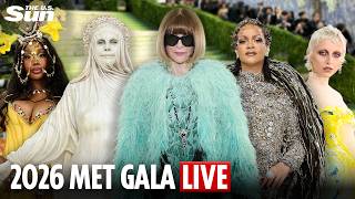 LIVE: Celebrities arrive for the 2026 Met Gala