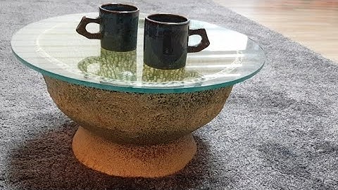 소쿠리로 티 테이블 쉽게만들기 도자기그릇만들기 making ceramic table pottery making 도자기공예 ceramic glazing material