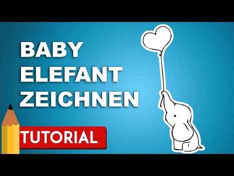 Wie zeichnet man einen kleinen Elefanten - DRAWING TUTORIAL ♥ausgezeichnet @AusgezeichnetTV