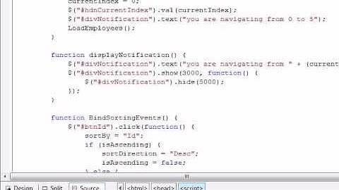 How to bind gridview using jquery and webservice Part 1