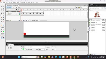 Tutorial Macromedia Flash 8 Part 1 -  Membuat Animasi Bola 2D