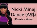 Nicki Minaj - Dance (A$$) Remix [Verse - Lyrics] phantombythemeterbestasseater,wobblewoobin