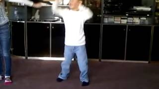 lil danny being a cheerleader
