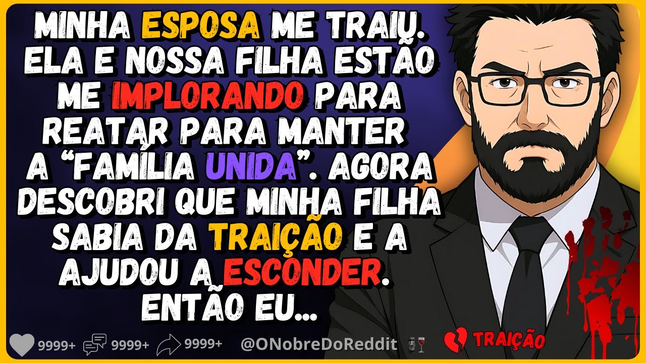 🗿🍷Minha esposa me traiu. Ela e nossa filha estão me implorando para reatar. E eu descobri que...