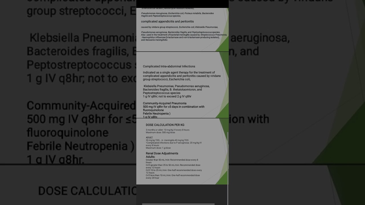 Meropenem Pharmacology And Antibiotics Spectrum
