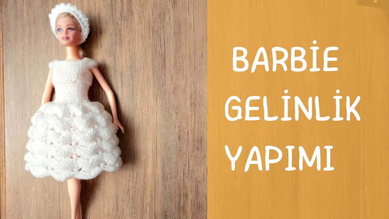 BARBİE GELİNLİK VE TAÇ YAPIMI - Barbie Giysi Yapımı - Barbie Doll Bridal Gown & Coronet Making