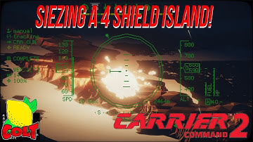 Taking over and Control of our First 4 Shield Island (Most Difficult) in #CarrierCommand2 PC