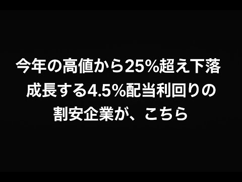 【高値から２５％超え下落】底値ハンター注目したい4.6%配当利回りの割安・優待銘柄「2428ウェルネット」について。