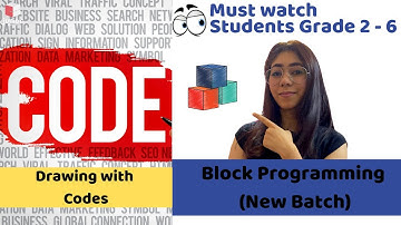 Code.org Tutorial in Sprite Lab | Lesson #7 | Drawing with Codes | Coding Blocks Junior