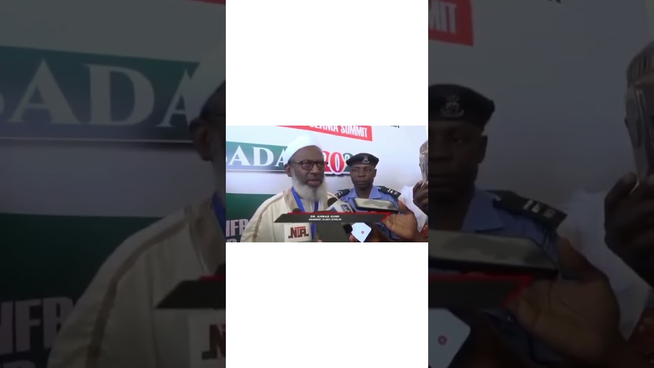 —Sheikh Gumi speaking at an event two days ago in Oyo state.  