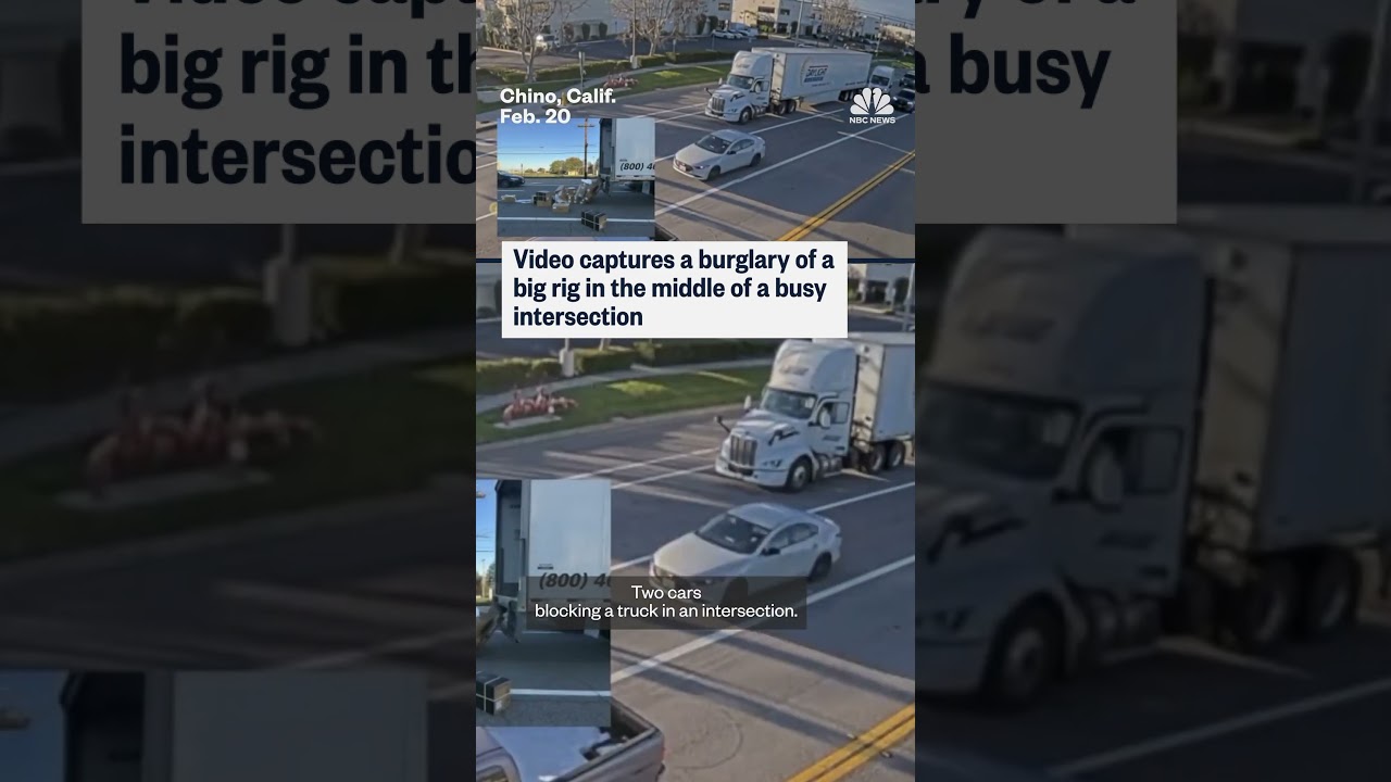 Commercial truck ransacked at California intersection