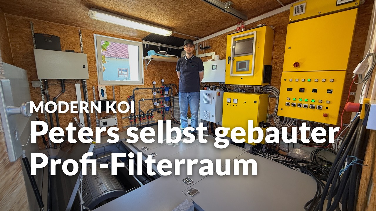 Peters Highend-Hightech-Filteranlage mit Trommelfilter | Modern Koi Blog #8217