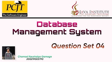 DBMS | Question Set 04