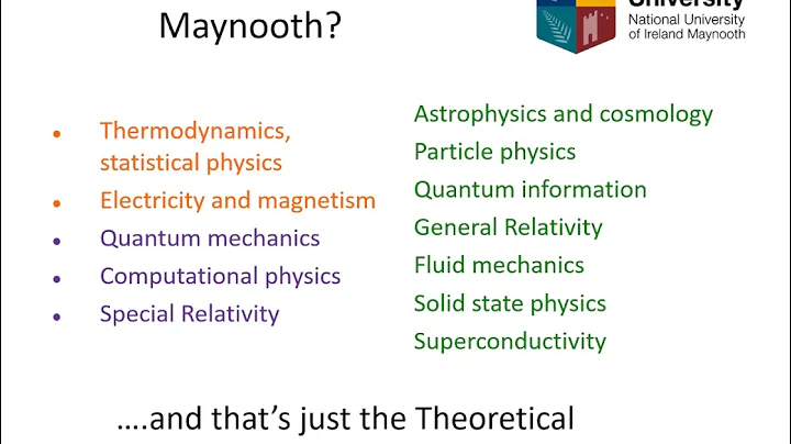 Theoretical Physics and Mathematics (MH206) - Maynooth University Open Day - DayDayNews