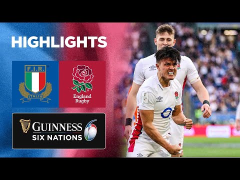 Italy v England | Match Highlights | Guinness Six Nations