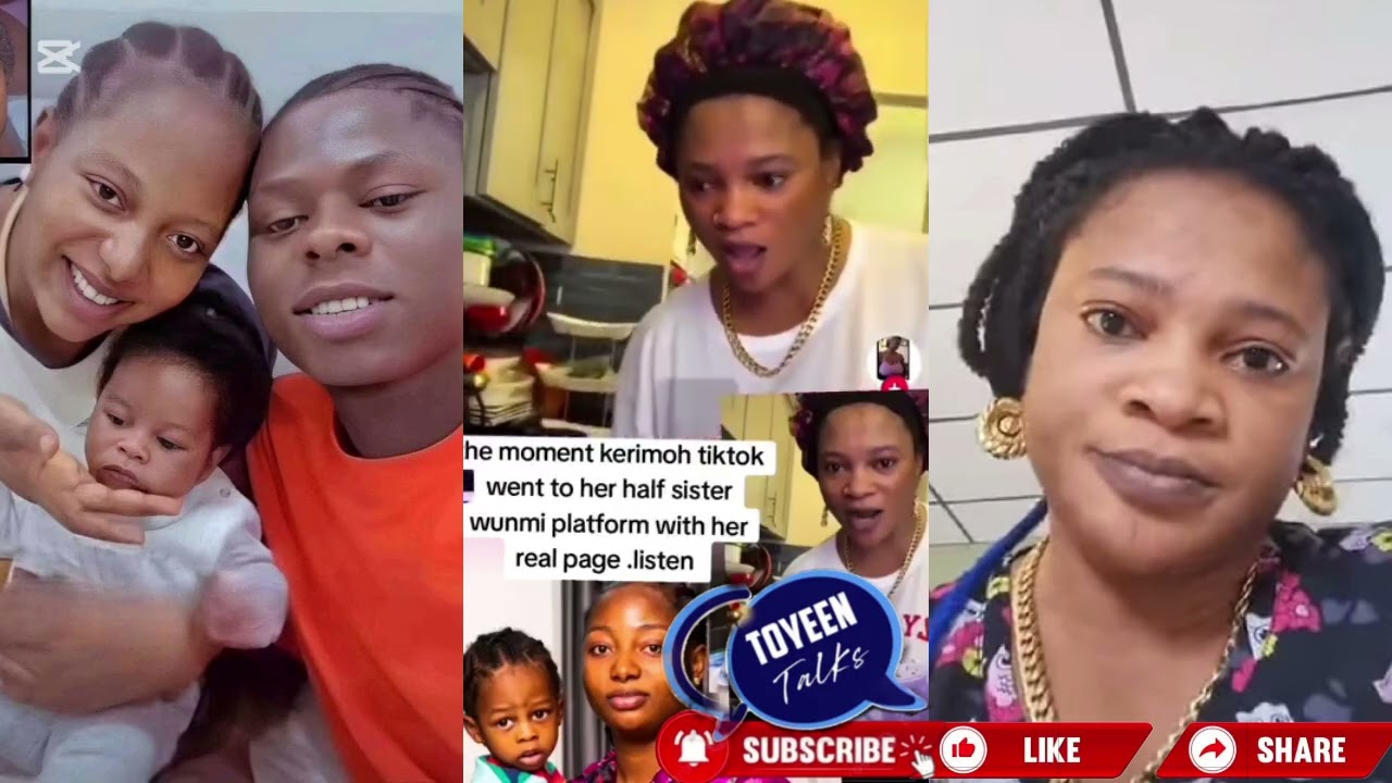  LISTEN TO THE MOMENT SIS KARIMO TIKTOK WENT TO HER HALF SIS WUNMI PLATFORM WITH HER REAL PAGE