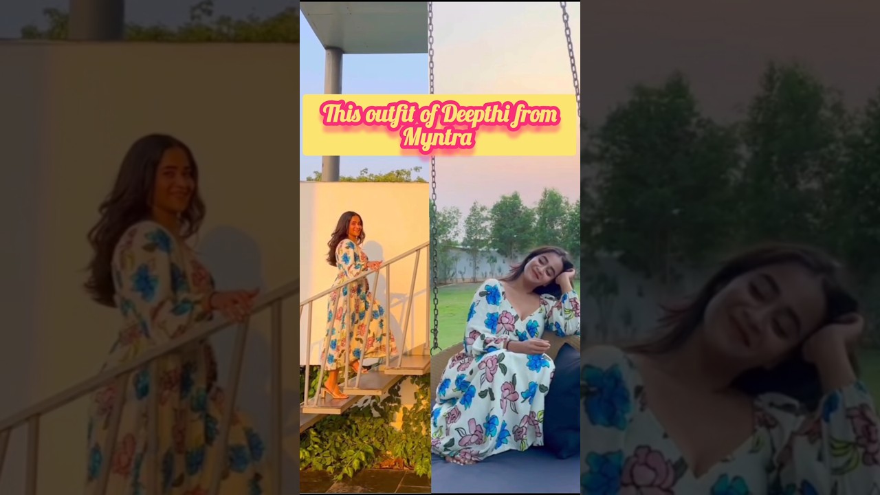 beautiful outfit of Deepthi sunaina 