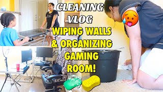 VLOG DE LIMPIEZA: ¡LIMPIANDO PAREDES Y ORGANIZANDO LA SALA DE JUEGOS! screenshot 4