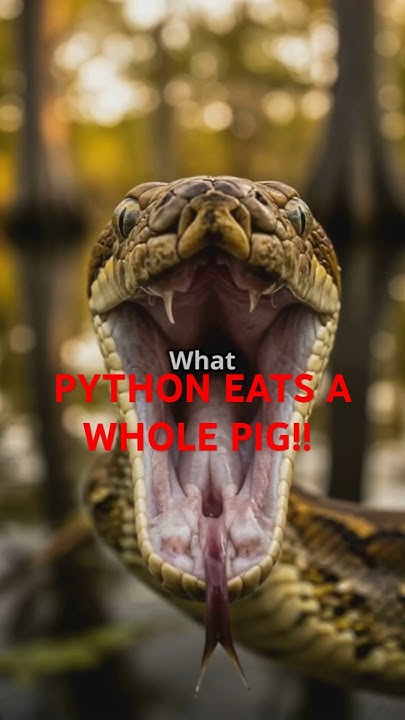 PYTHON EATS A WHOLE PIG! - YouTube