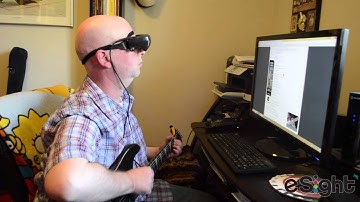 Scott Uses eSight to Play The Beatles!