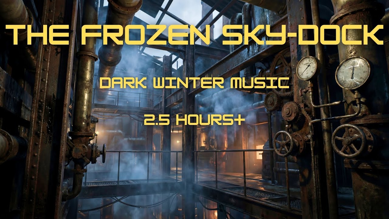 Industrial Steampunk Ambience for Focus & Coding ❄️ (2.5 Hours) | The Frozen Sky-Dock