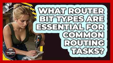What Router Bit Types Are Essential For Common Routing Tasks? - ToolBench Pros
