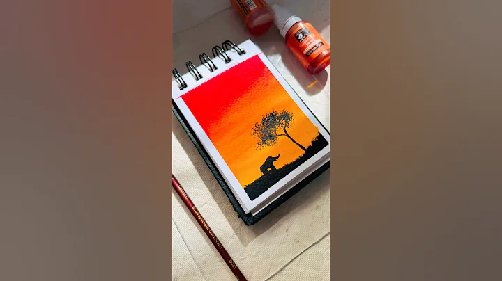 Easy painting ideas😍😍😍😍 #shorts #watercolor