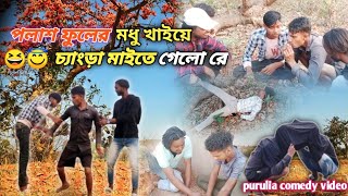 পলাশ ফুলের মধু খাইয়ে চ্যাংড়া মাইতে গেলো রে ||😆😇 New comedy Video 2024 😆😇