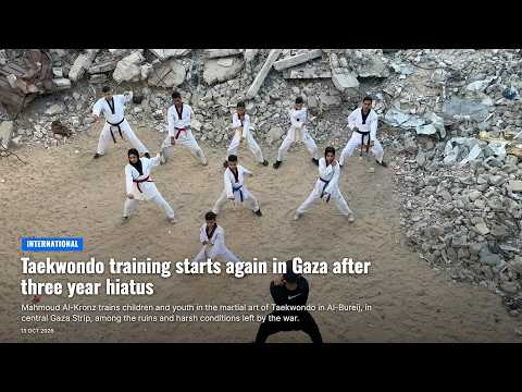 Taekwondo training starts again in Gaza after three year hiatus