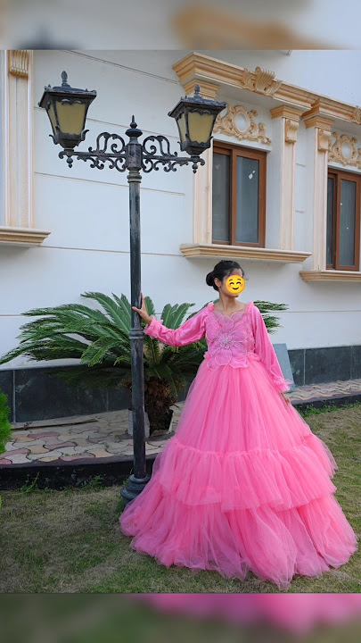 Frill Full Flair Gown Designing 🌷 #gowncutting #trending #fashion #frillfrock #diy #trendingshorts