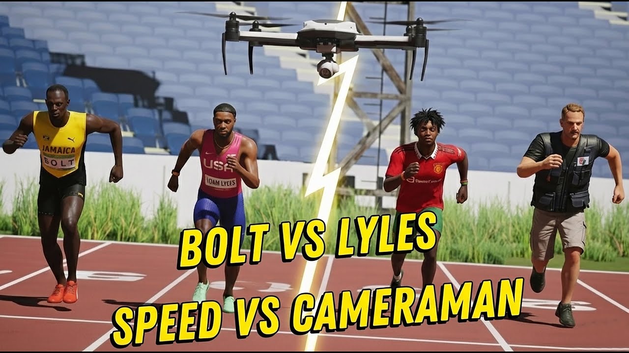 Usain Bolt vs Noah Lyles vs IShowSpeed & Cameraman – Epic 3D Speed Battle 100m, 200m & 400m!