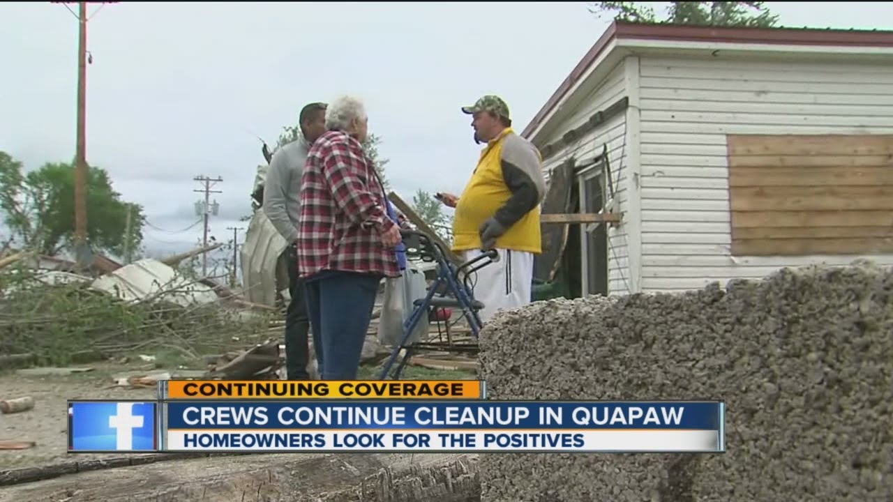 Cleanup continues in tornadoravaged Quapaw, Oklahoma YouTube