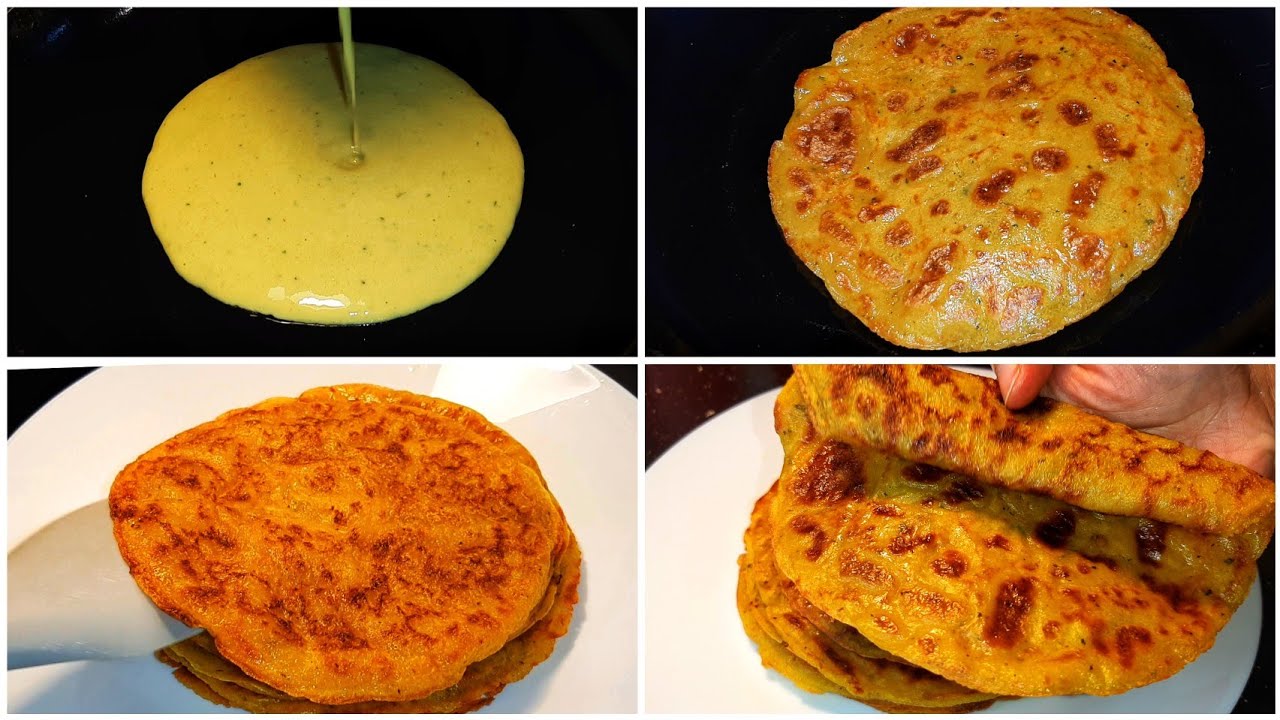 Aloo Paratha Recipe With Liquid Dough No Rolling, No Kneading