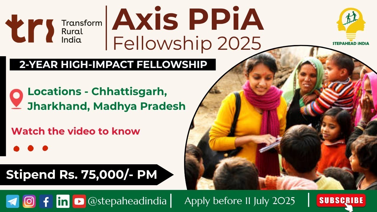 Public Policy in Action Fellowship 2025 || 75,000/- Month || Graduate with 2 Years Exp.