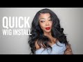 Installing a Lace Front Wig in Under An Hour Ft. Megalook Hair | Olineece