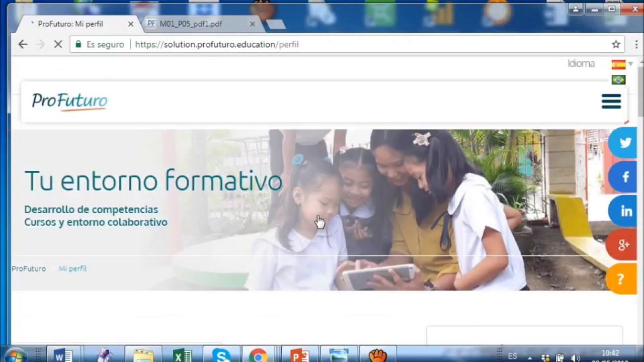 Navegación Por La Plataforma Solution Profuturo Education Youtube