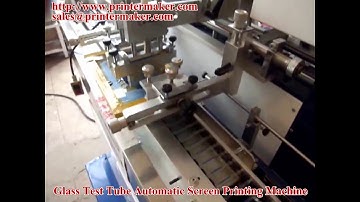 Glass Test Tube Automatic Screen Printing Machine