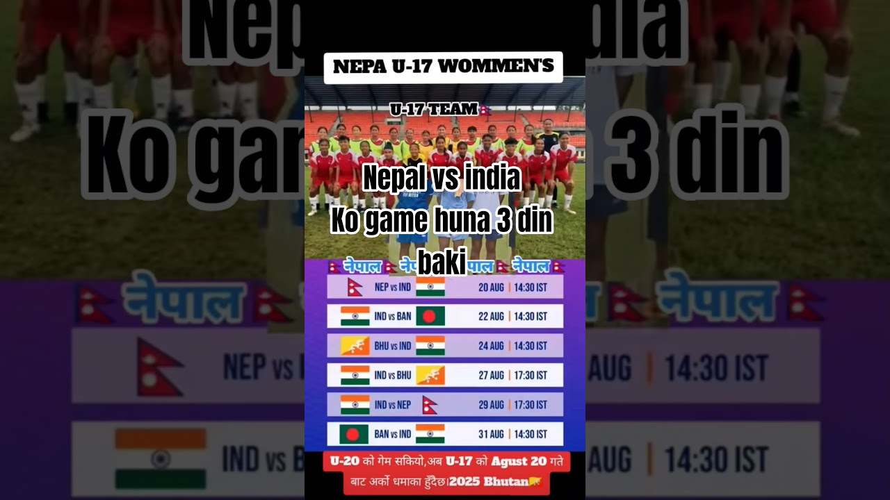 U-20 woman's saff championship  qualifier 2025