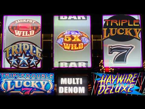 5x Wild Jackpot Gems + Triple Double Stars + Haywire Deluxe + Triple Double Lucky 7's slots!