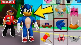💍 HOW to turn SONIC'S CHARACTERS in BROOKHAVEN *outfit id*