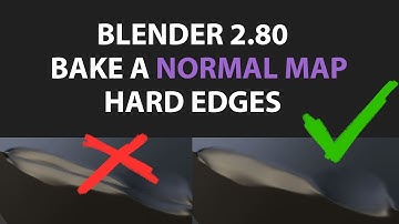 Blender  2.8 / 2.80 BAKING NORMAL MAP / SHADING / HARD EDGES