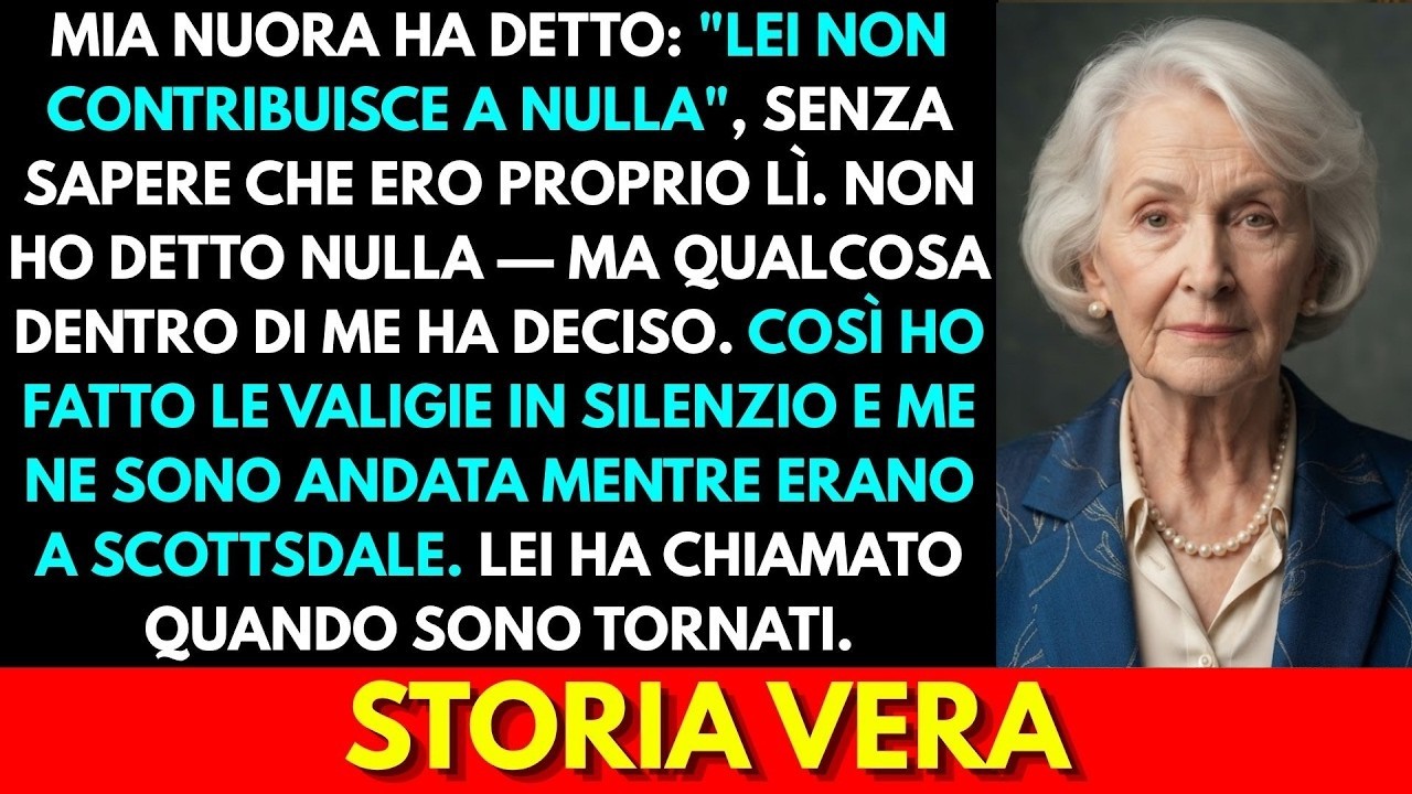 Ho chiuso la porta alle mie spalle e ho sentito lo scatto della serratura. Due valigie, nessun biglietto, nessun messaggio. Mio figlio e sua moglie erano a Cortina per il fine settimana. Mi chiamo...