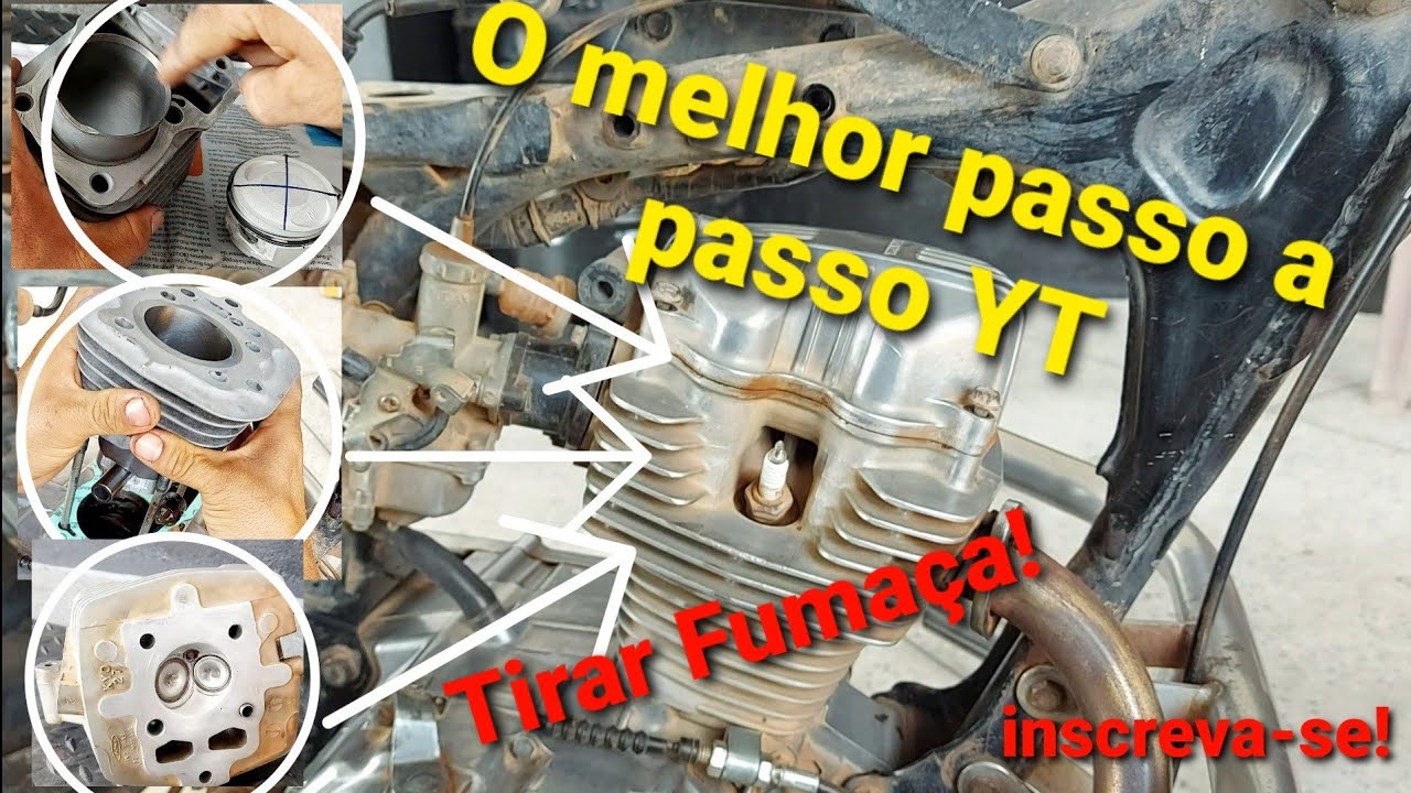 Como fazer motor de moto (tirar fumaça) passo a passo como vc nunca viu no YouTube.