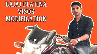 How To Modify Bajaj Platina Bike Platina Bike Visor Modification Bajaj Platina Modified Bike