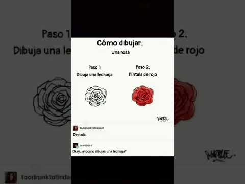 cómo dibujar una rosa 🌹#menes