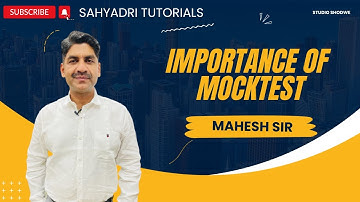 Importance Of Mocktest | Sahyadri Tutorials |